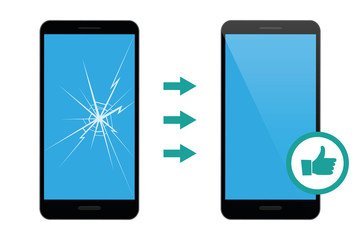 broken phone screen broken phone